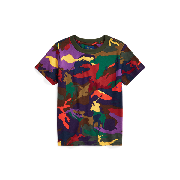T-shirt en jersey poney Polo camouflage