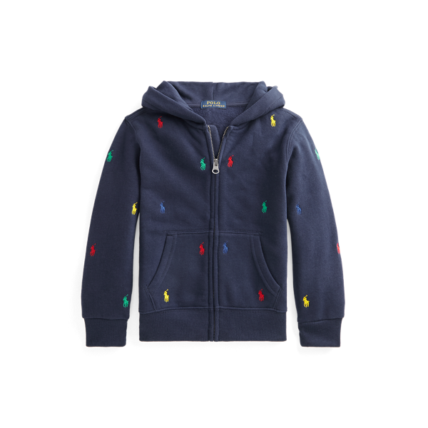 Sweat à capuche poney Polo en molleton