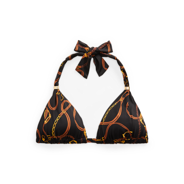 Haut de bikini dos nu à motif bride