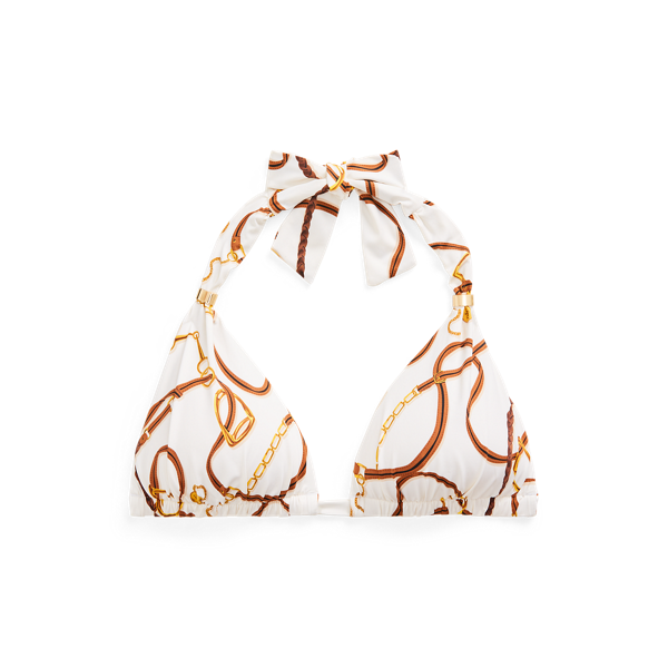 Haut de bikini dos nu à motif bride