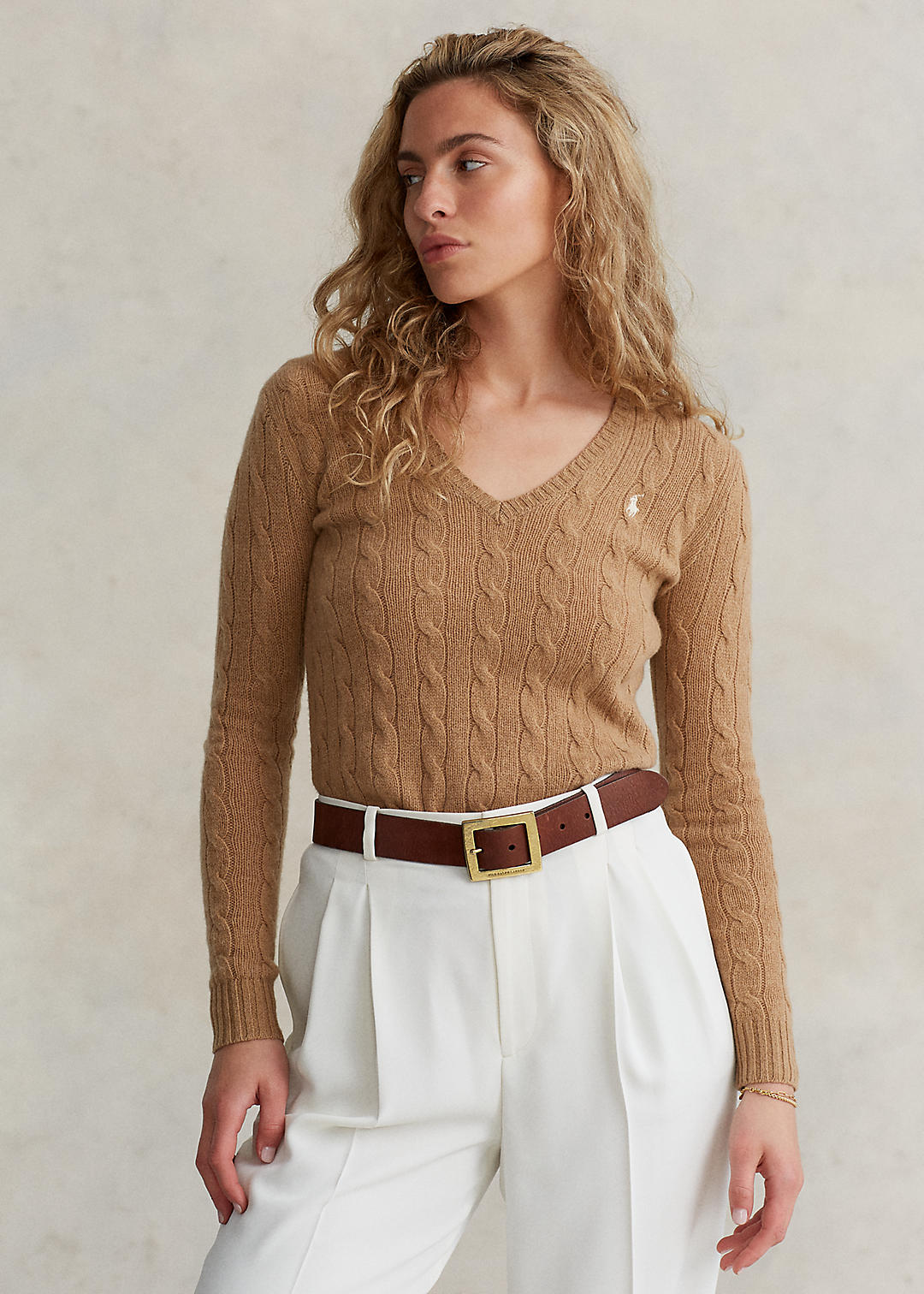 Cable Wool Cashmere Sweater