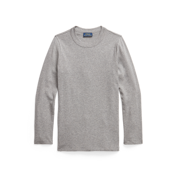 Chemise col rond à manches longues