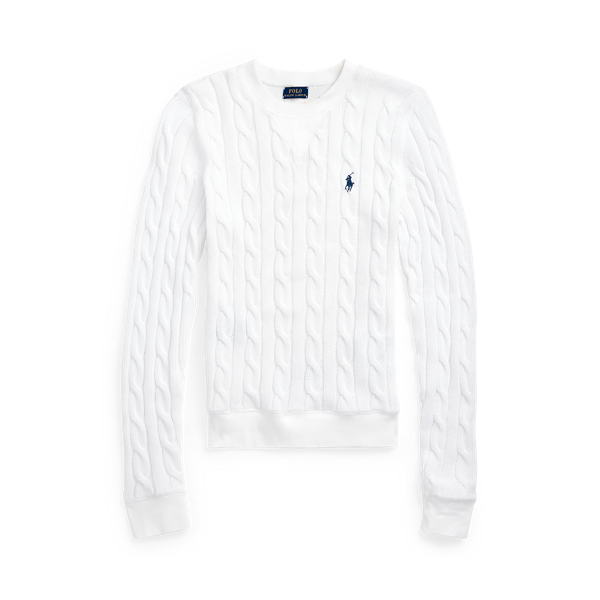 Pull torsadé en coton