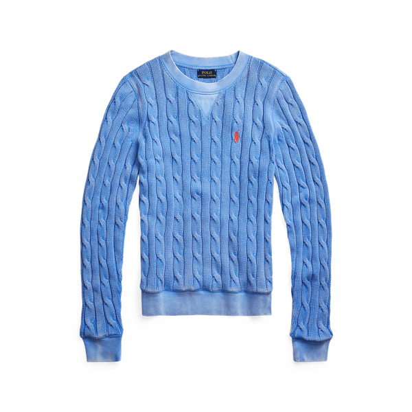 Pull torsadé en coton