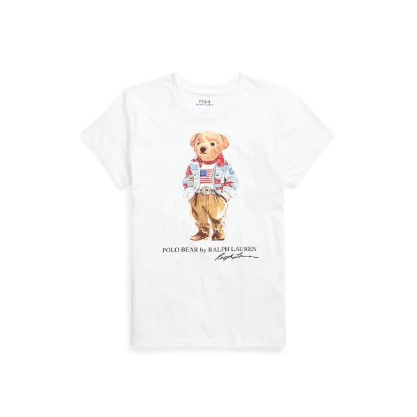 Polo Bear con maglia con bandiera Ralph Lauren Abbigliamento Top e t-shirt T-shirt Polo 