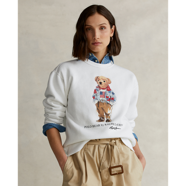 Bandana Polo Bear Sweatshirt for Women | Ralph Lauren® IE
