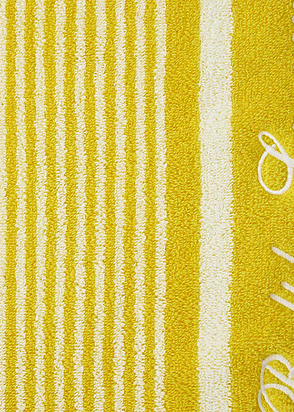 Shop Ralph Lauren Brystol Stripe Beach Towel In Yellow