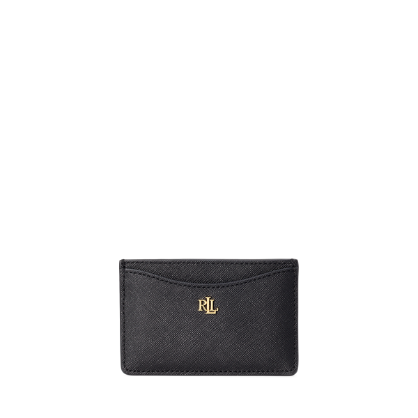 Porte-cartes en cuir à hachure croisée