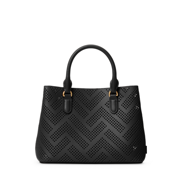 Perforated Leather Mini Marcy II Satchel