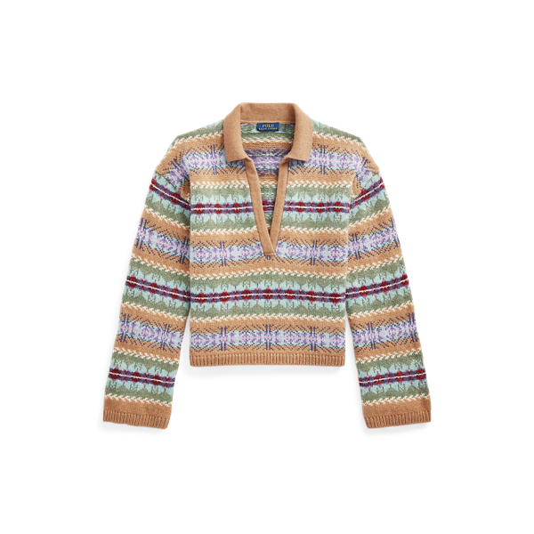 Pull en laine à motif Fair Isle