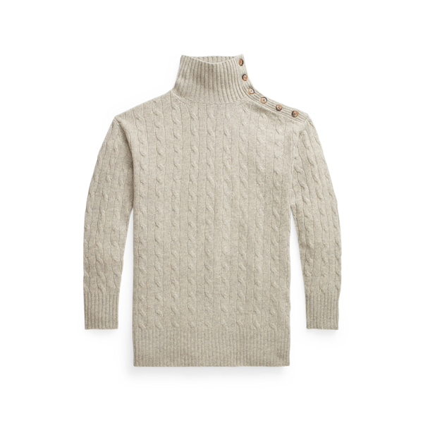 Col roulé à patte boutonnée