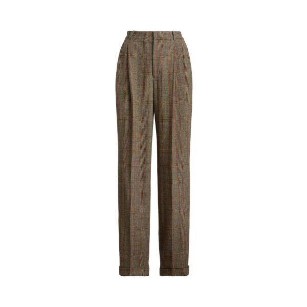 Pantalon Prince-de-Galles à jambe large