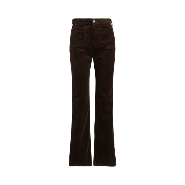 Pantalon Jenn évasé en velours côtelé