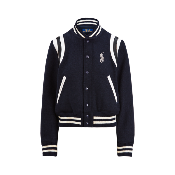 Bomber en laine mélangée