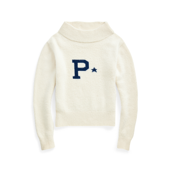 Pull à logo en laine et cachemire