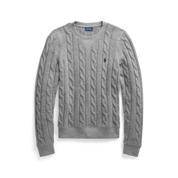 Pull torsadé en laine et cachemire