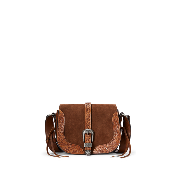 Sacoche à bandoulière en daim