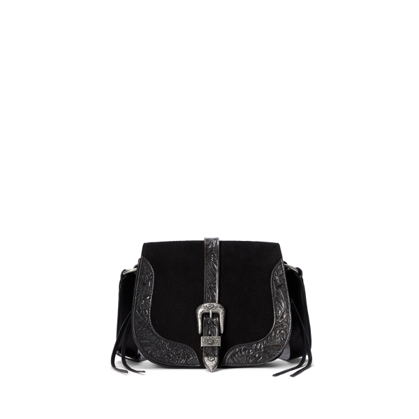 Sacoche à bandoulière en daim