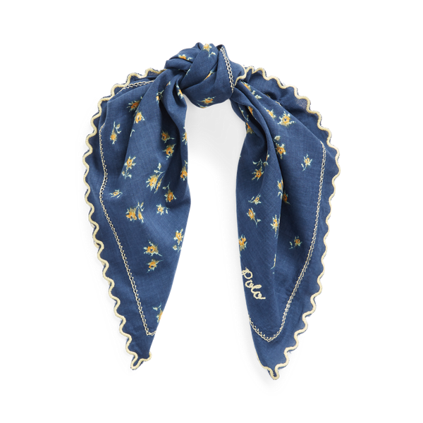 Bandana en coton fleuri