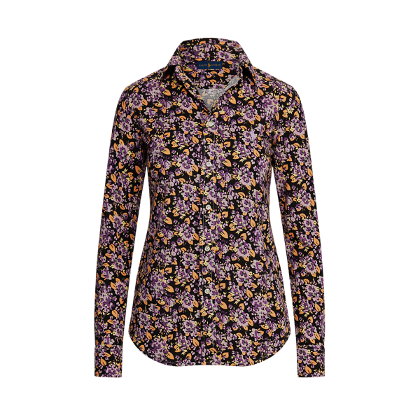 Chemise Oxford à motif fleuri