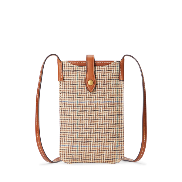 Etui pour téléphone tweed pied-de-poule