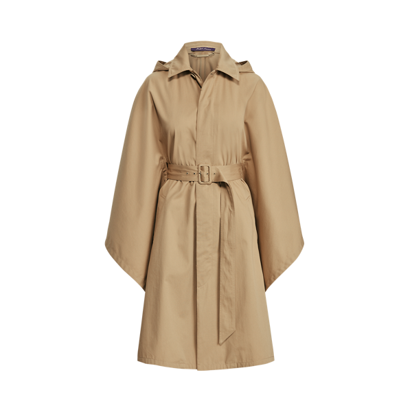 Poncho à capuche Cohan en sergé de coton