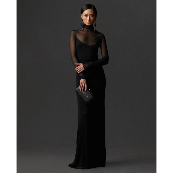 Long-Sleeve Roll Neck Evening Dress for Women | Ralph Lauren® IE