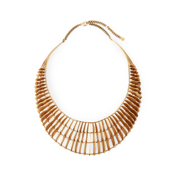 Collier doré architecture moderne