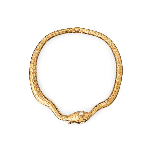 Collier ras du cou serpent à charnière