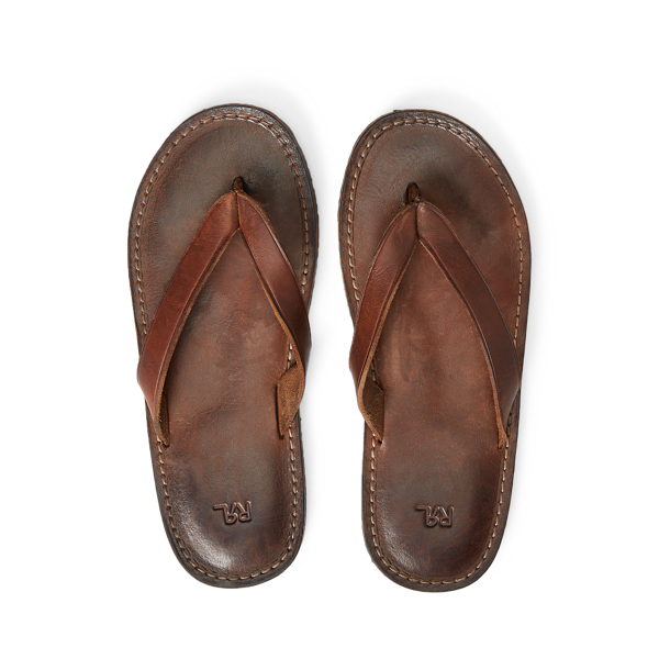 RRL Leren slipper 3