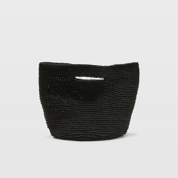 Club Monaco Large Crochet Bag In Black
