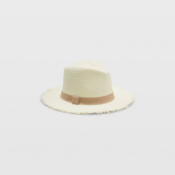 Club Monaco White/natural Hat Attack Travel Hat In Size One Size