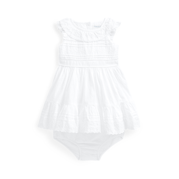 Robe et bloomer en batiste