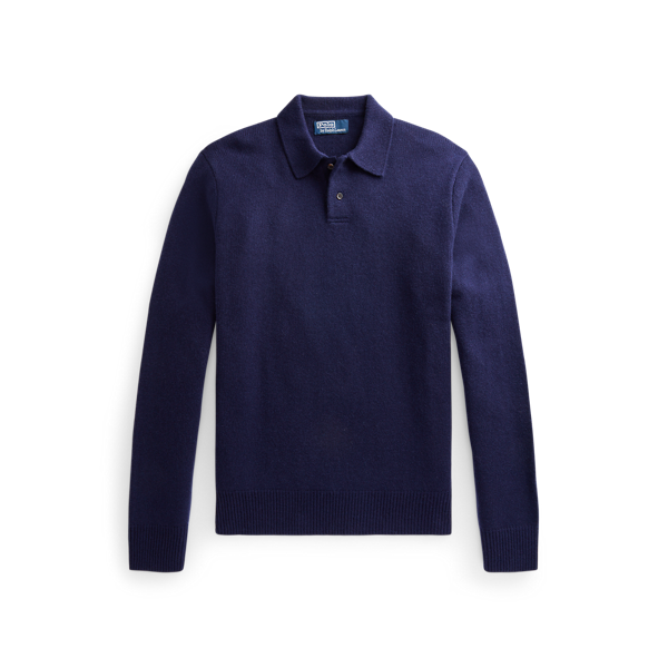 Pull col polo en cachemire