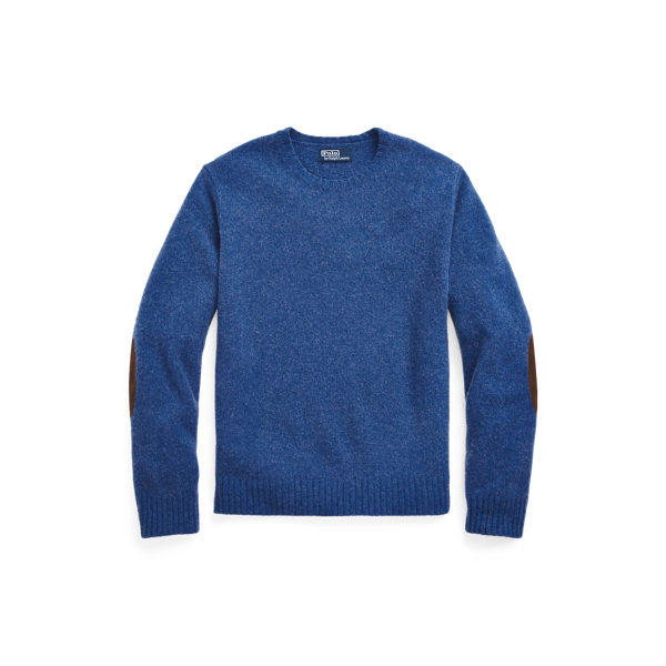 Pull laine et cachemire renforts en daim