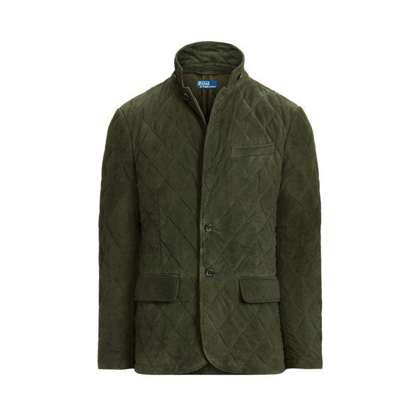 Veste matelassée en daim