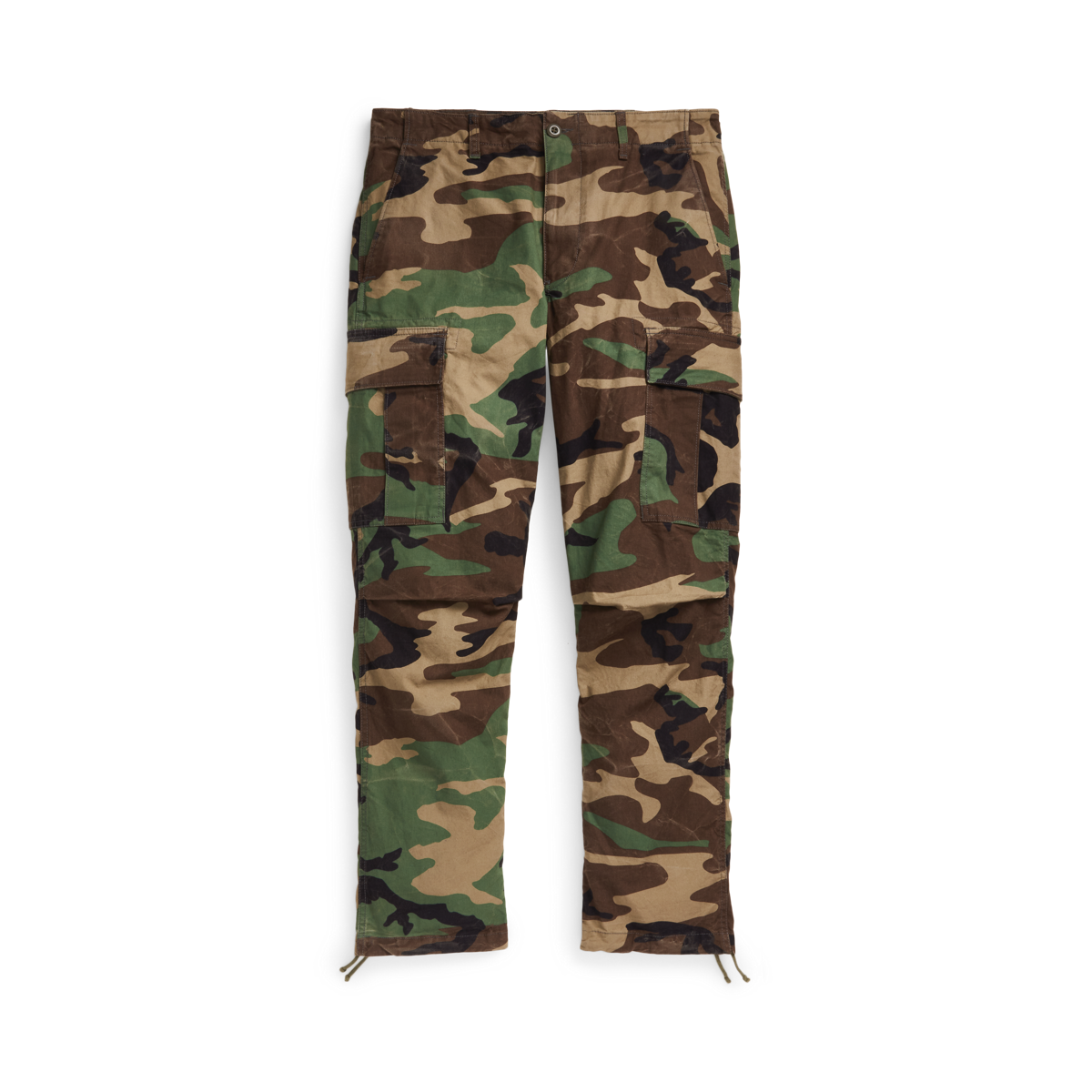Relaxed Fit Camo Chino Cargo Pant