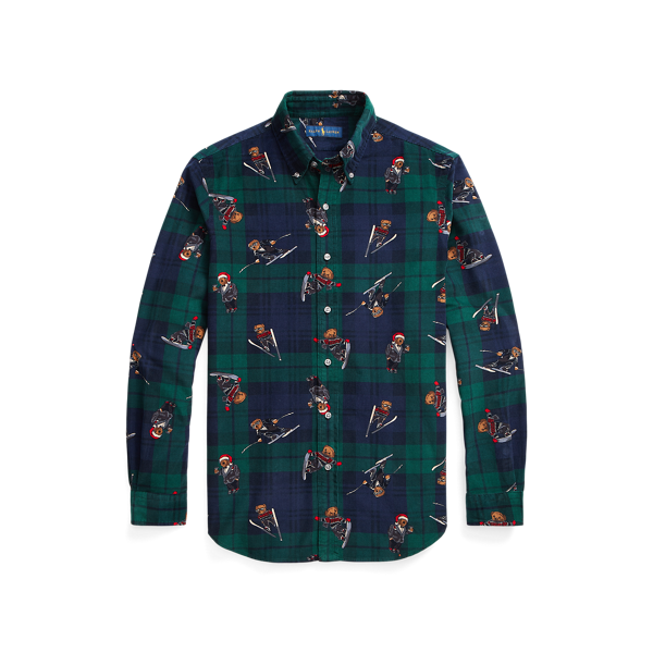 Chemise classique Polo Bear en velours