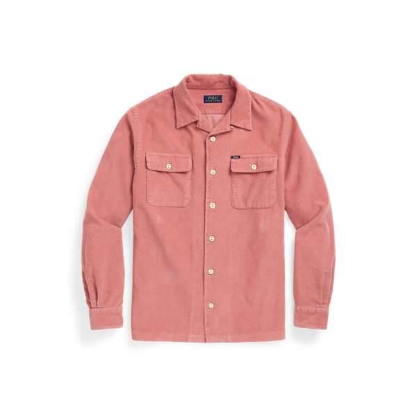 Chemise safari classique velours côtelé