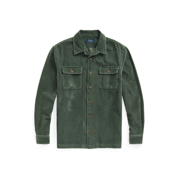 Chemise safari classique velours côtelé