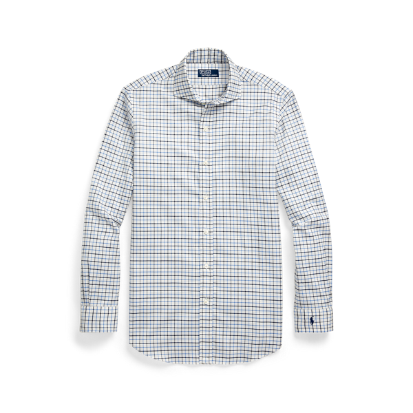 Chemise tattersall ajustée en sergé