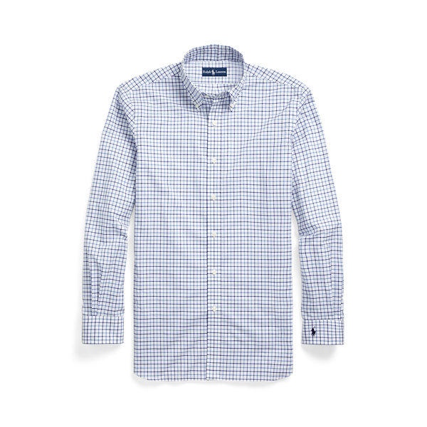 Chemise ajustée en popeline tattersall