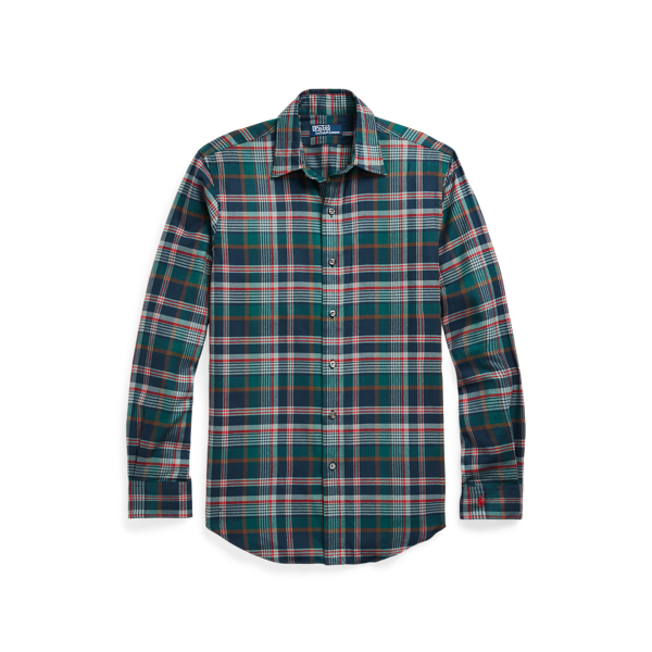 Chemise ajustée en sergé gratté