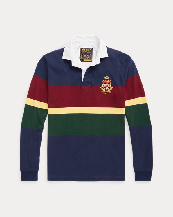 Classic Fit Striped Rugby Shirt