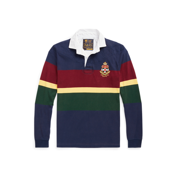 Classic Fit Striped Rugby Shirt for Men | Ralph Lauren® UK