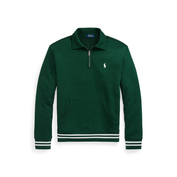 Sweat demi-zippé en molleton