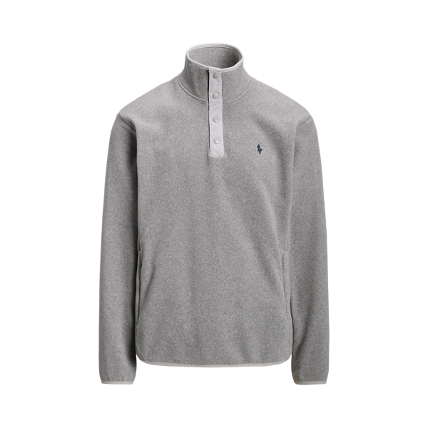 Camisola de gola alta em tecido polar