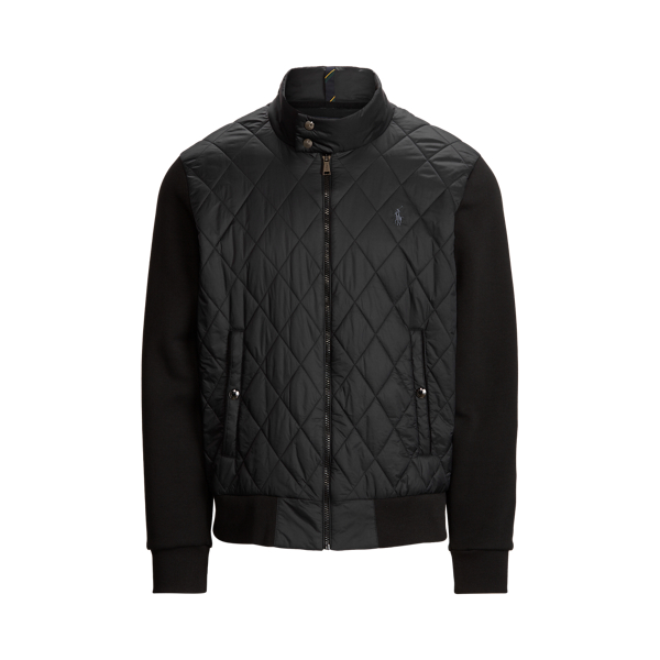 Polo Ralph Lauren Quilted Hybrid Jacket In Polo Black