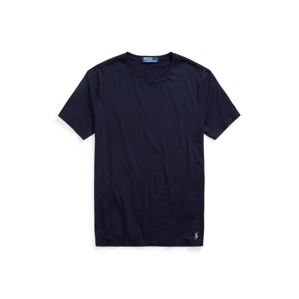 T-shirt ajusté en laine mélangée