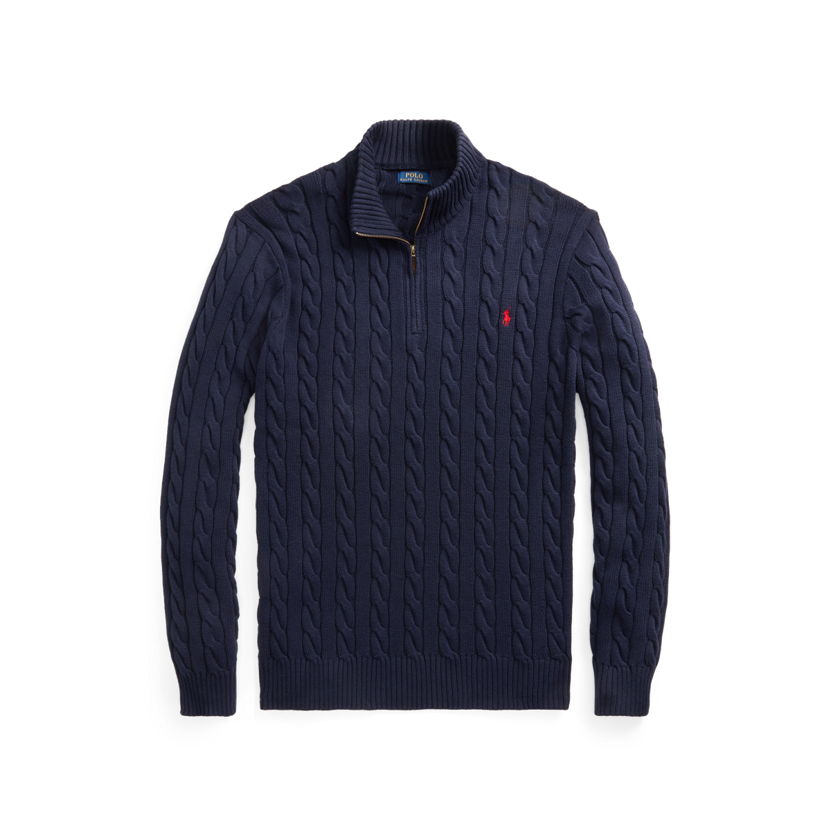 Cable-Knit Cotton Quarter-Zip Sweater | Ralph Lauren
